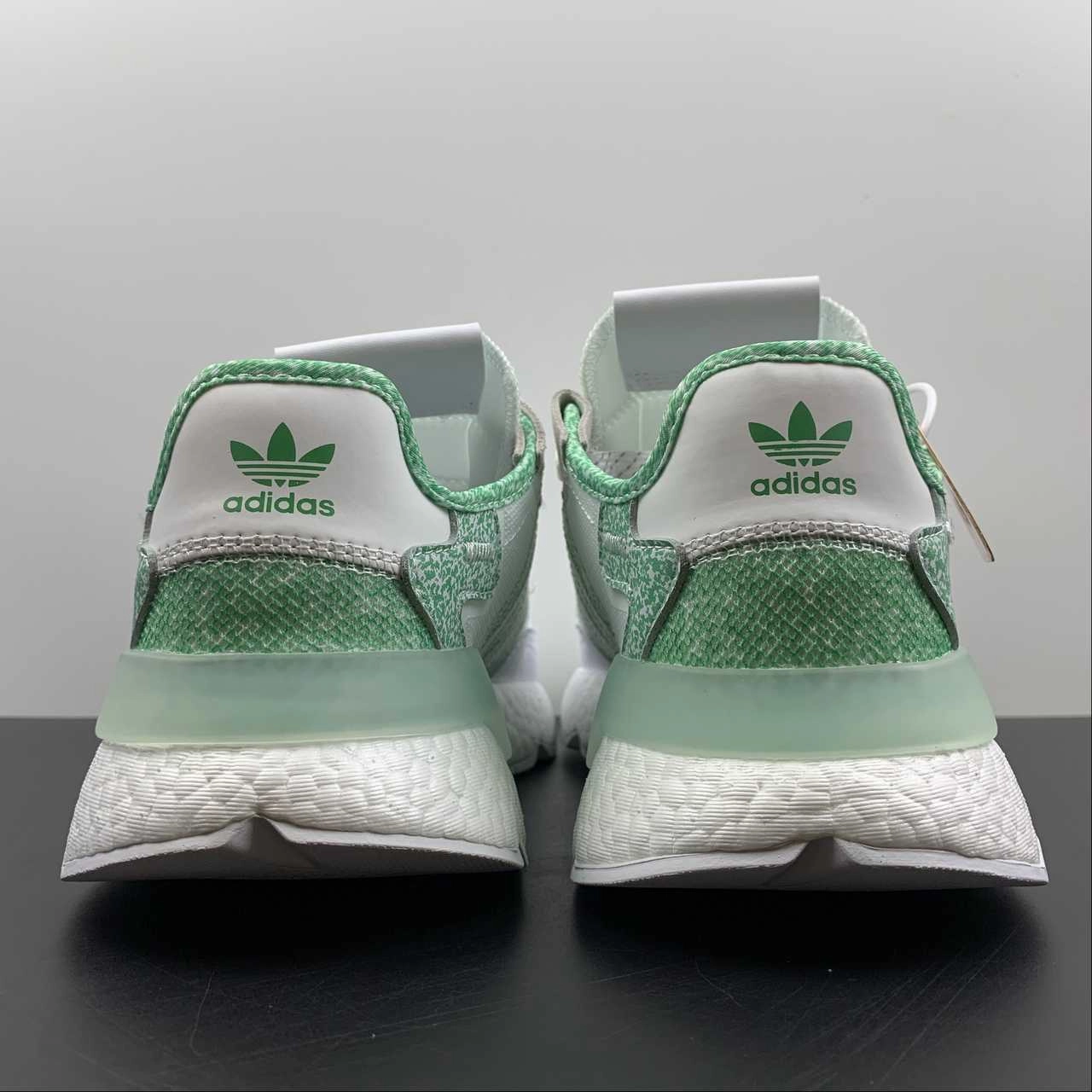 Adidas Nite Jogger White Green FW6715 Comfort Insole