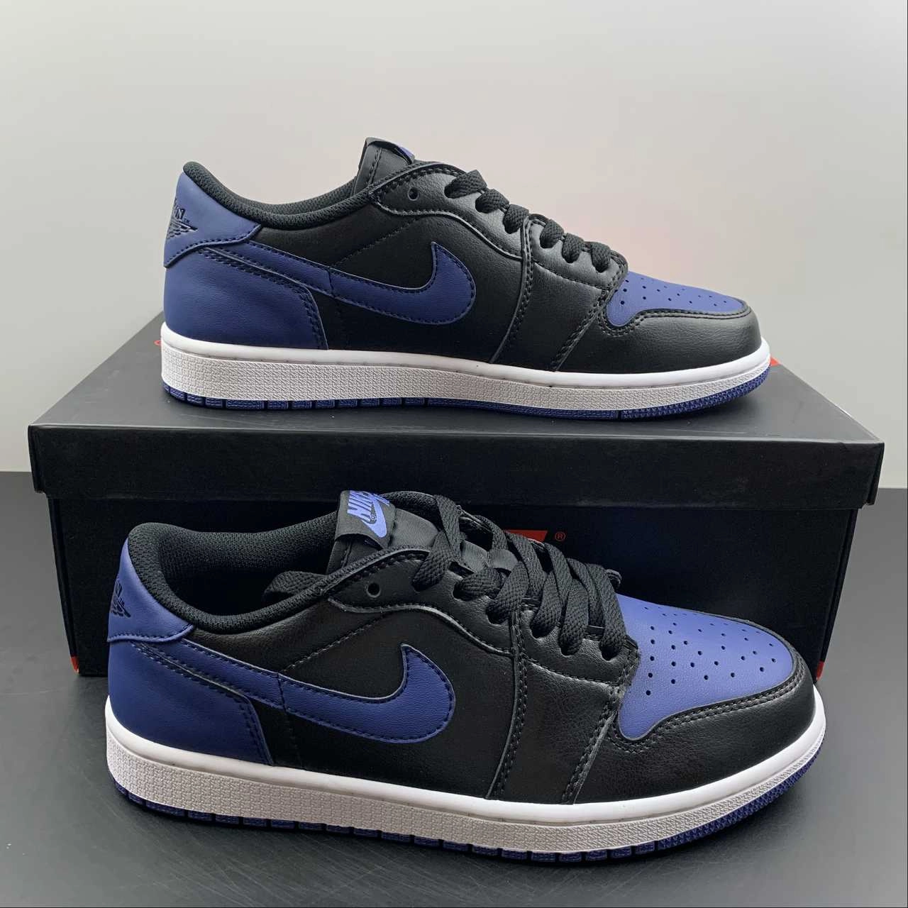 Urban Trend Air Jordan 1 Retro Low OG Black Mystic Navy-White CZ0790-041