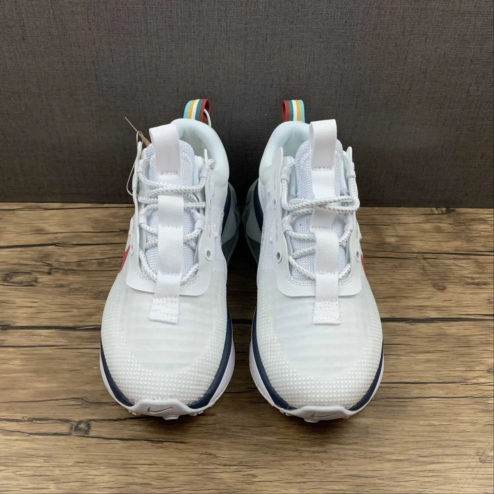 Air Max 2021 White Navy Red DC9478-100 workout shoe accessories