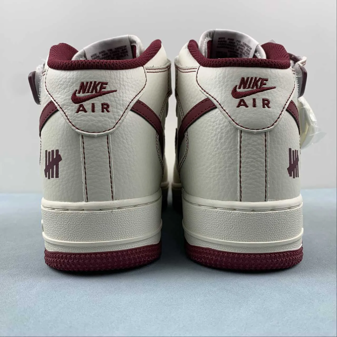 Undefeated x Air Force 1 07 Mid Off White Dark Red UW2369-015 Comfortable ankle Sand Jog