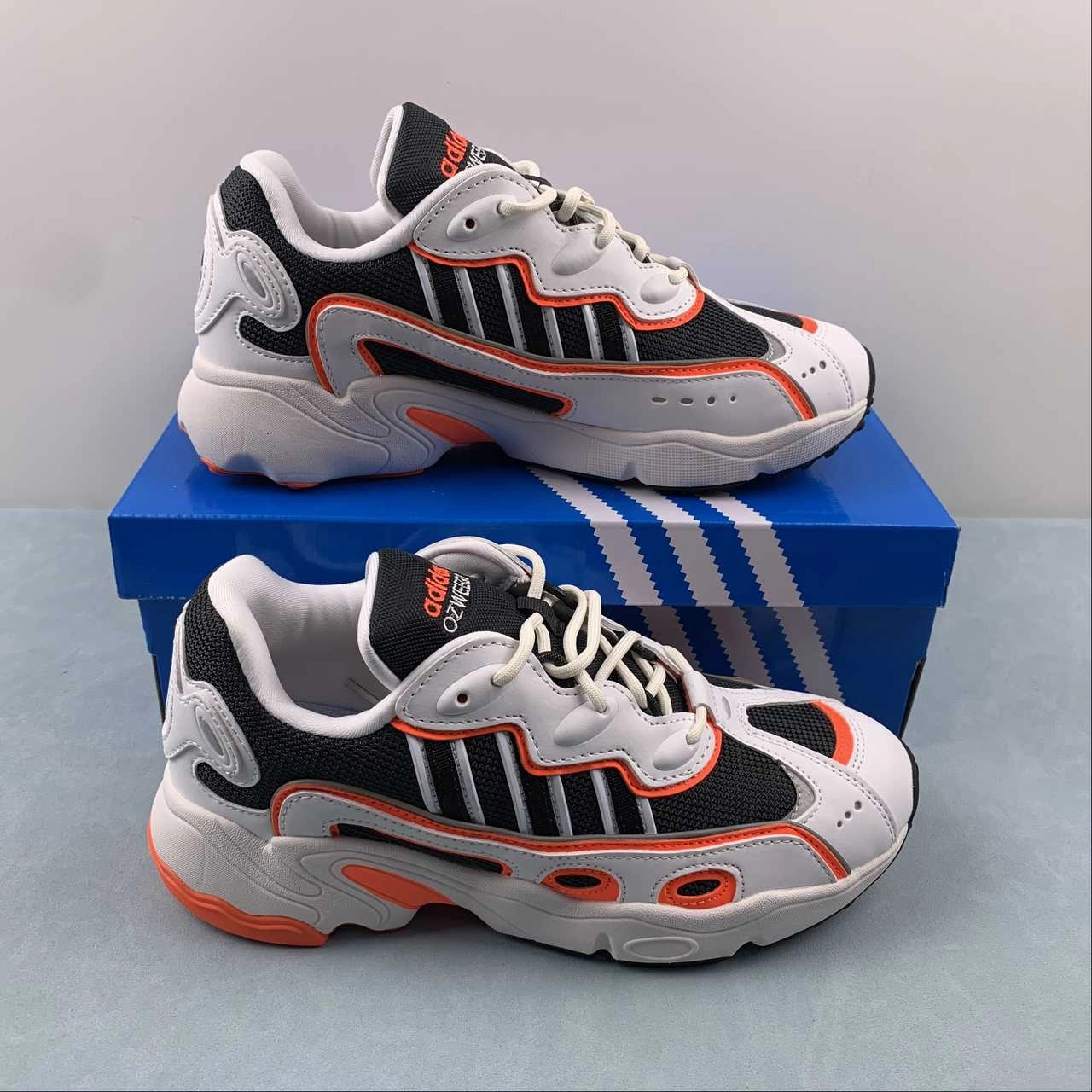 Adidas Ozweego OG W Solar Orange Carbon Cloud White ID9459 youth running shoes casual - sneakers