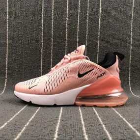 synthetic leather shoes Stretchable Material Air Max 270 Coral Dust Coral Stardust Black Summit White AH6789-600