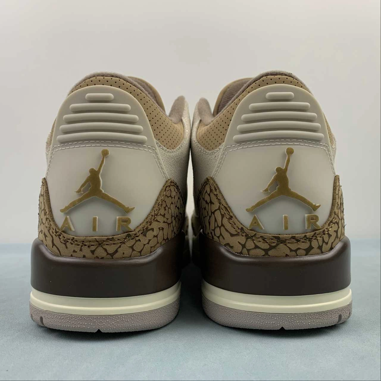 Fashionable Style Air Jordan 3 Retro Palomino Mockup Light Orewood Brown Metallic Gold CT8532-102