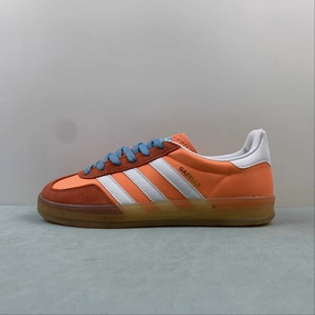Adidas Gazelle Indoor Beam Orange White Gum HQ9016 Fashion Walk light texture