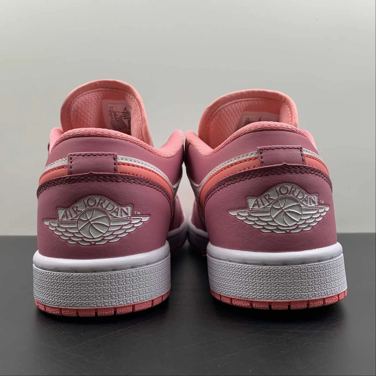 Versatile Trend Air Jordan 1 Low Desert Berry Coral Chalk White 553560-616