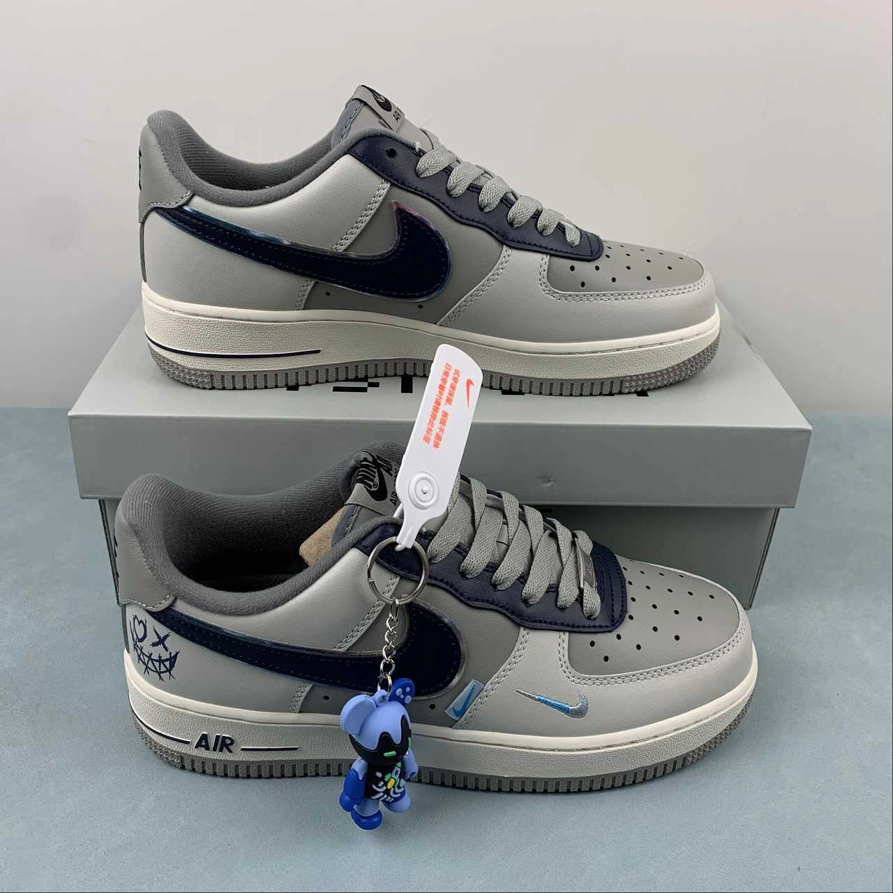 Air Force 1 07 Low Joker Gray Dark Blue XL2312-222 Natural Fit party look