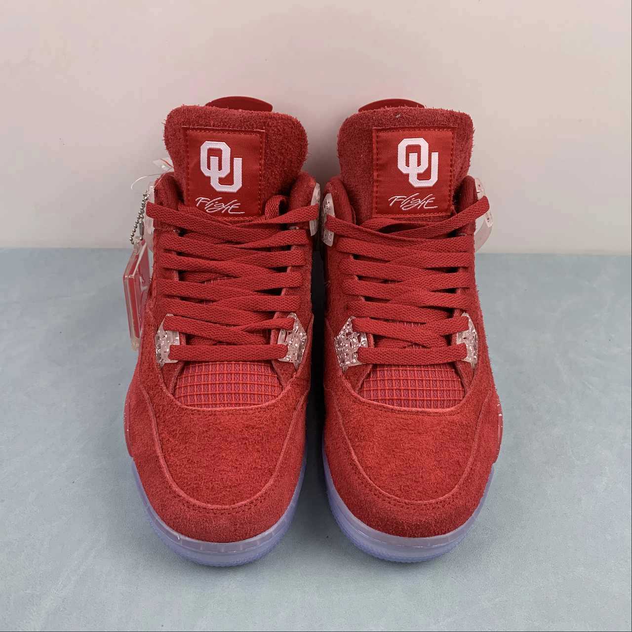 Fresh Air Comfortable Movement Air Jordan 4 Retro Oklahoma Sooners AJ4-1043530