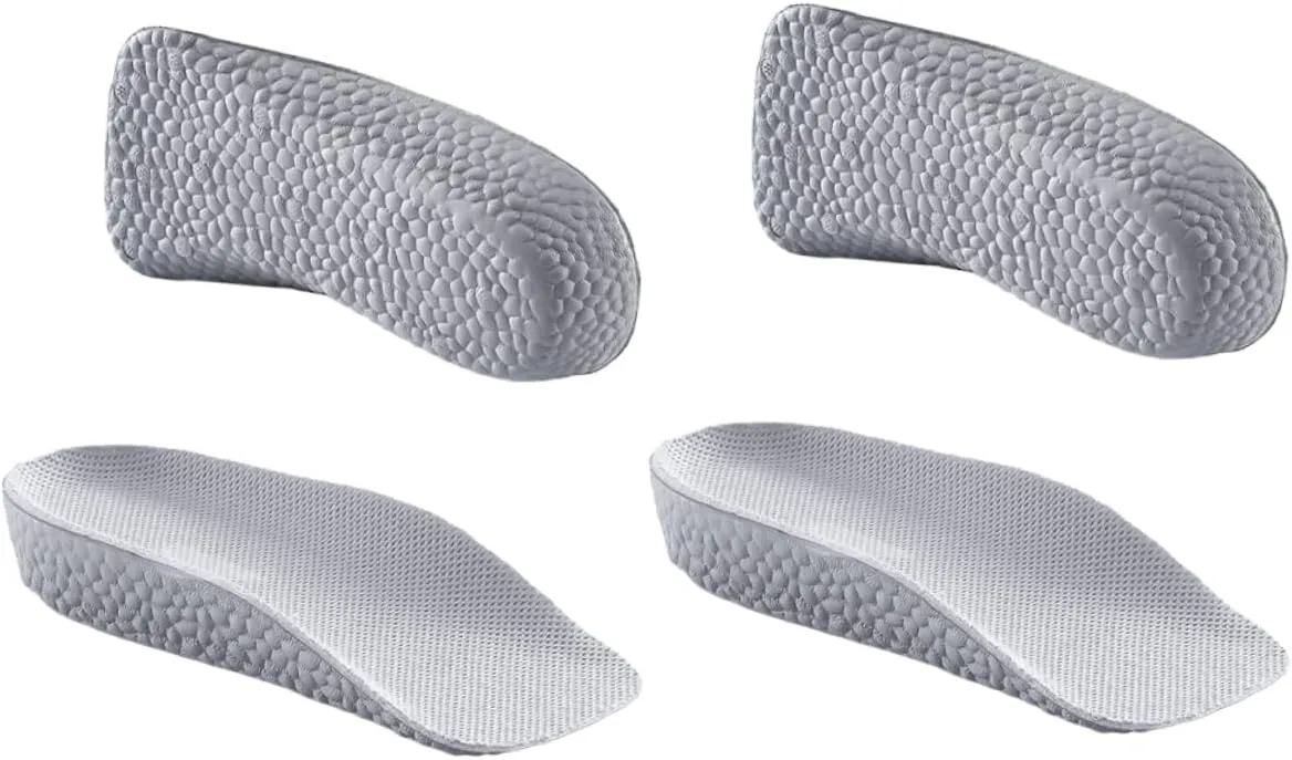 SOIMISS 2Pairs Heightening Insoles for Men Women Invisible Shoe Pads for Comfort Support Breathable Design for Sports Casual Footwear Lightweight Shock Absorbing Height