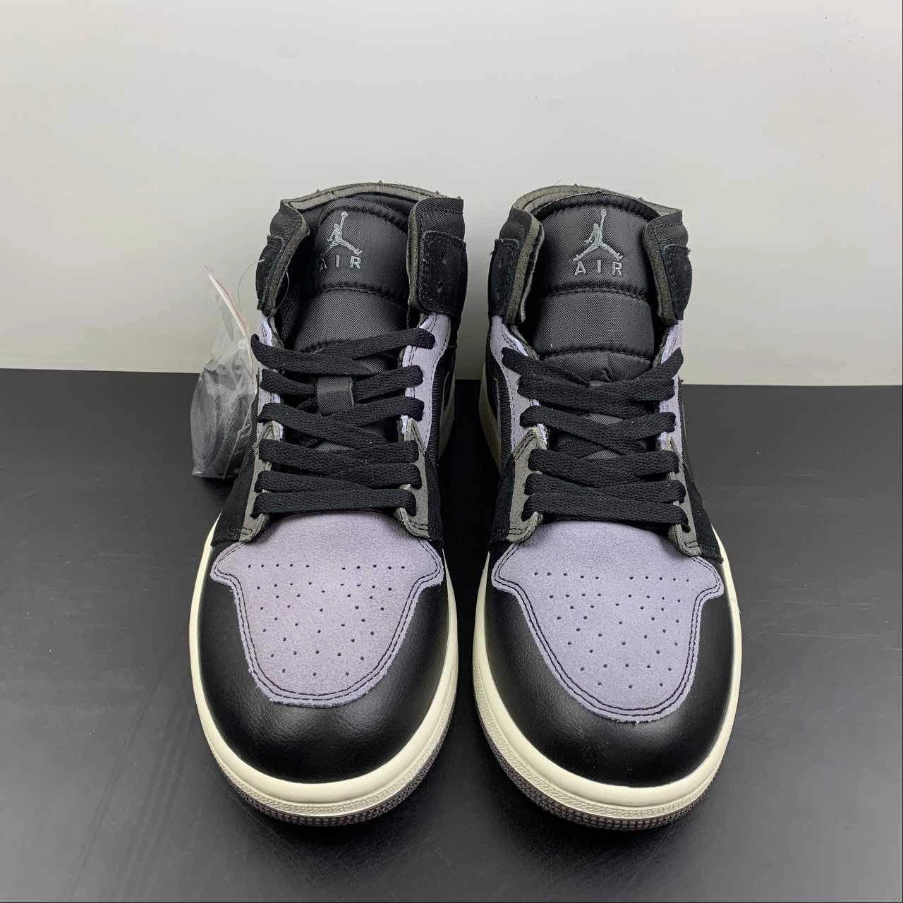 Slip Choice Air Jordan 1 Mid SE CRAFT Black Grey (2022) DM9652-001