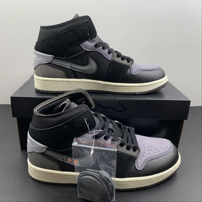 Air Jordan 1 Mid SE CRAFT Black Grey (2022) DM9652-001 Adaptive Harness System