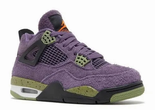 Dynamic Heel Lock Traction Boost Air Jordan 4 Canyon Purple  (W)
