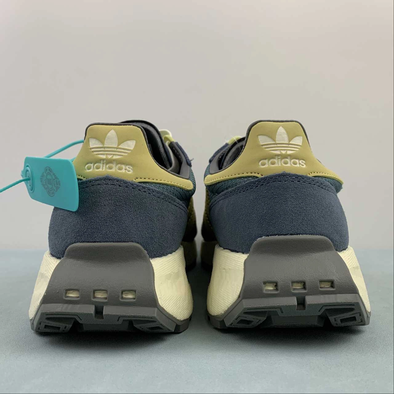 Adidas Retropy E5 Blue Dawn White Grey Five HQ6460 Non-Slip Outsole Ergonomic shoe design