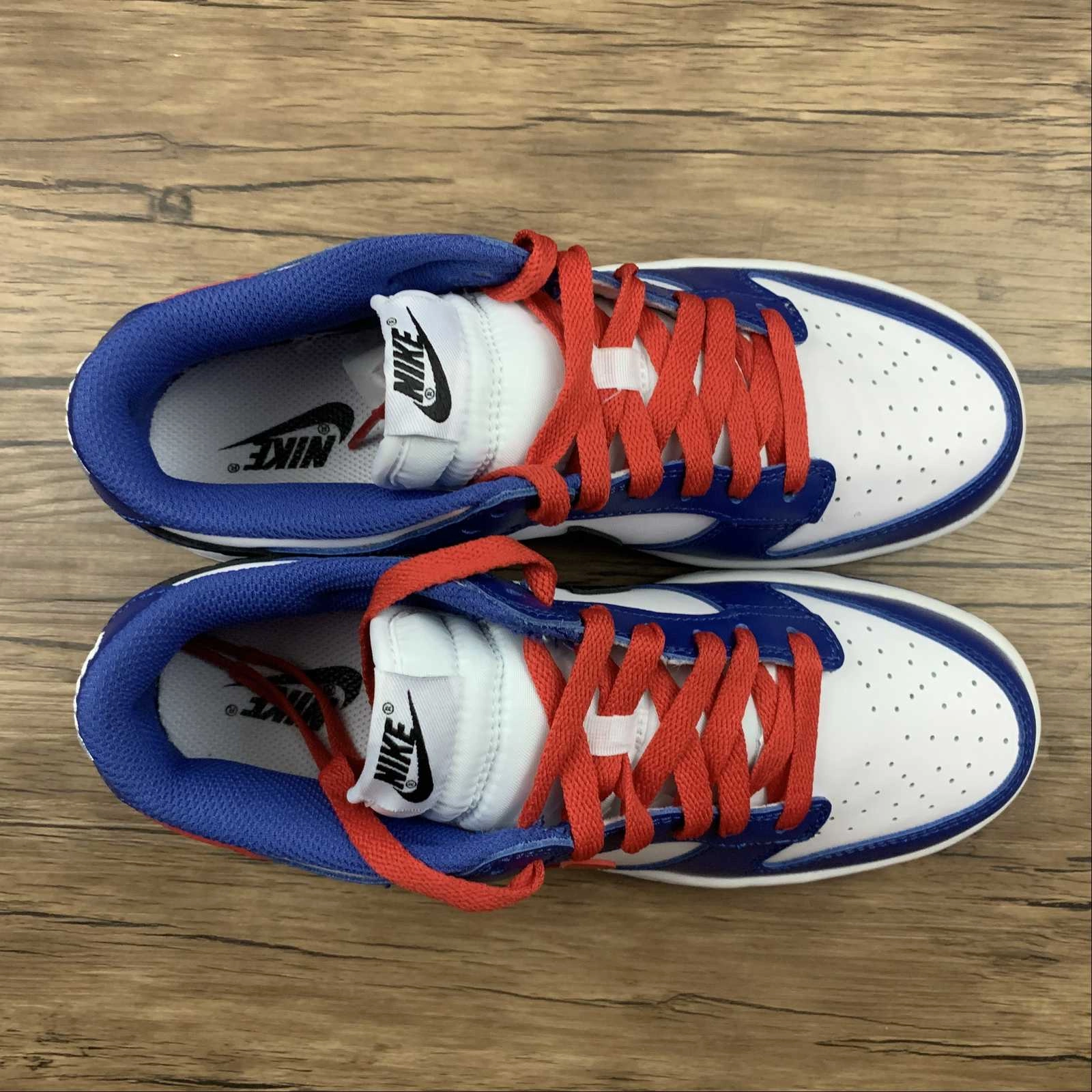 Memory Foam Layer SB Dunk Low White Bright Crimson Game Royal Black CW1590-104