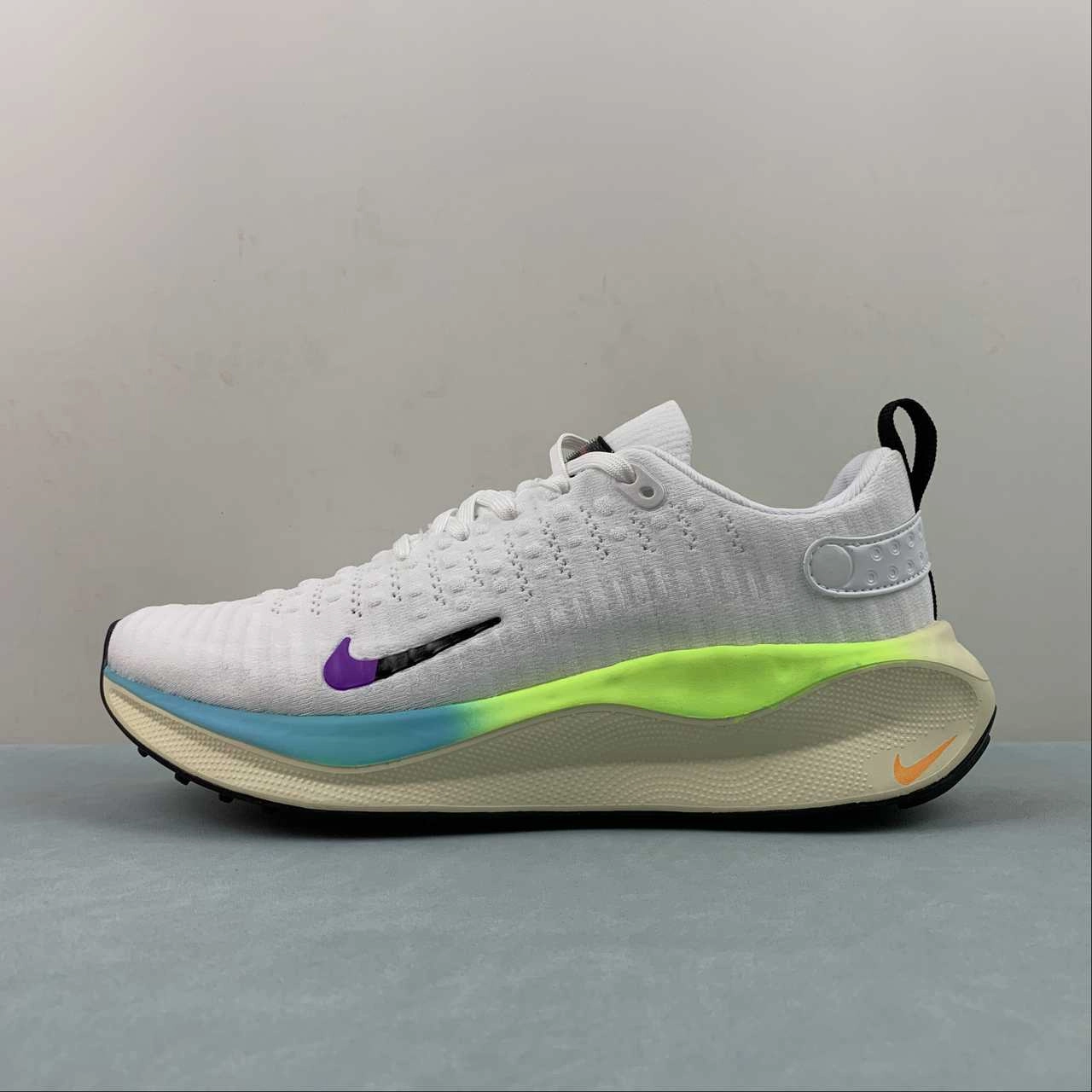 Nike ReactX Infinity Run 4 White Lt. Blue Purple Black DR2665-105 Rainy day run