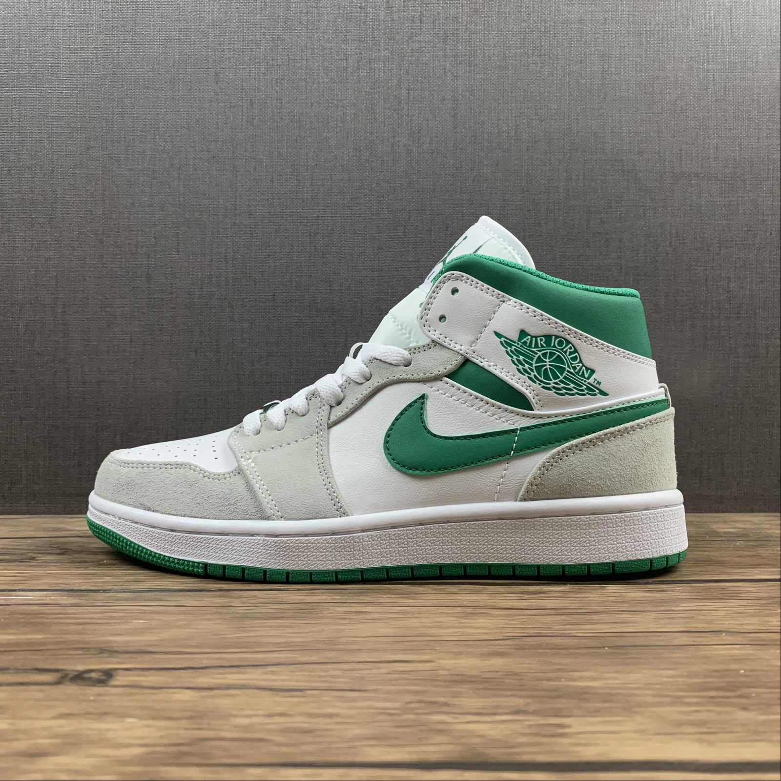 HardSole Air Jordan 1 Mid SE White Grey Green (2021) DC9294-103
