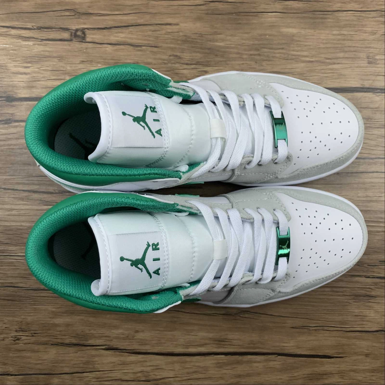 Air Jordan 1 Mid SE White Grey Green (2021) DC9294-103 Walk Comfort soft feel