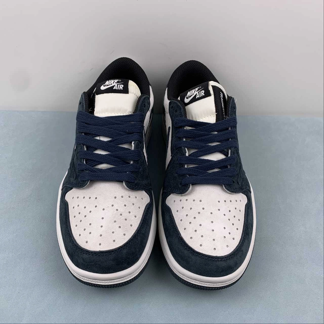 Travis Scott x Air Jordan 1 Low OG Suede Dark Green Blue DM7866-819 Urban Movement Flexible Arch