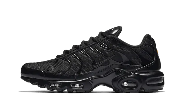 custom - fit running option Impressive shock absorption Nike Air Max Plus Triple Black