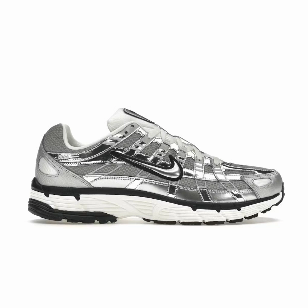 NIKE P-6000 METALLIC SILVER Airflow Optimized Running Ease