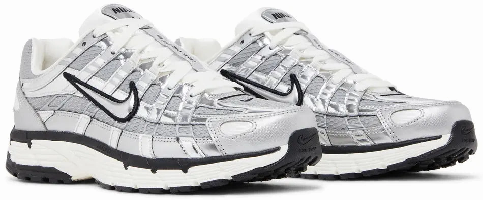 Nike P-6000 Metallic Silver Walk Casual