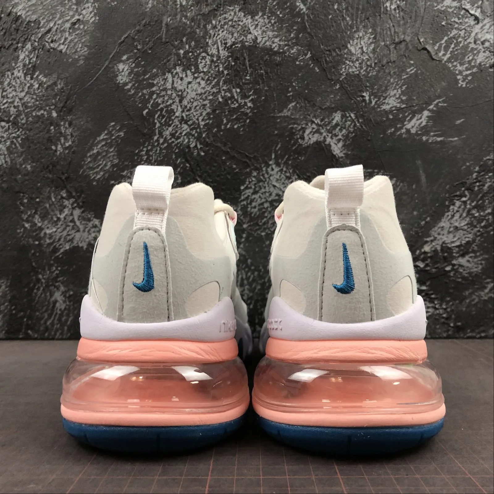 country shoes Air Max 270 React White Pink Blue AO6174-100