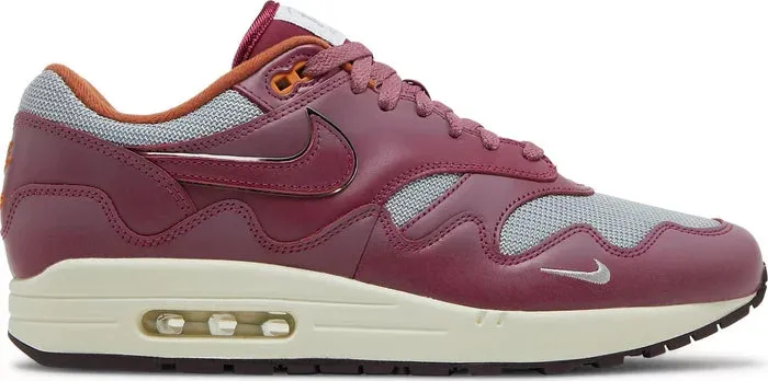 Power training country roads Nike Air Max 1 x Patta Night Maroon