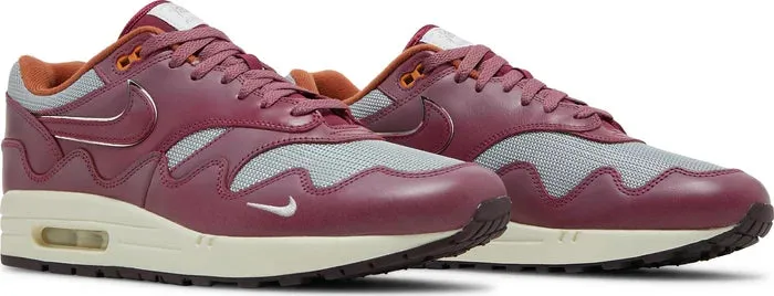 Nike Air Max 1 x Patta Night Maroon travel - shoes Amateur athletes