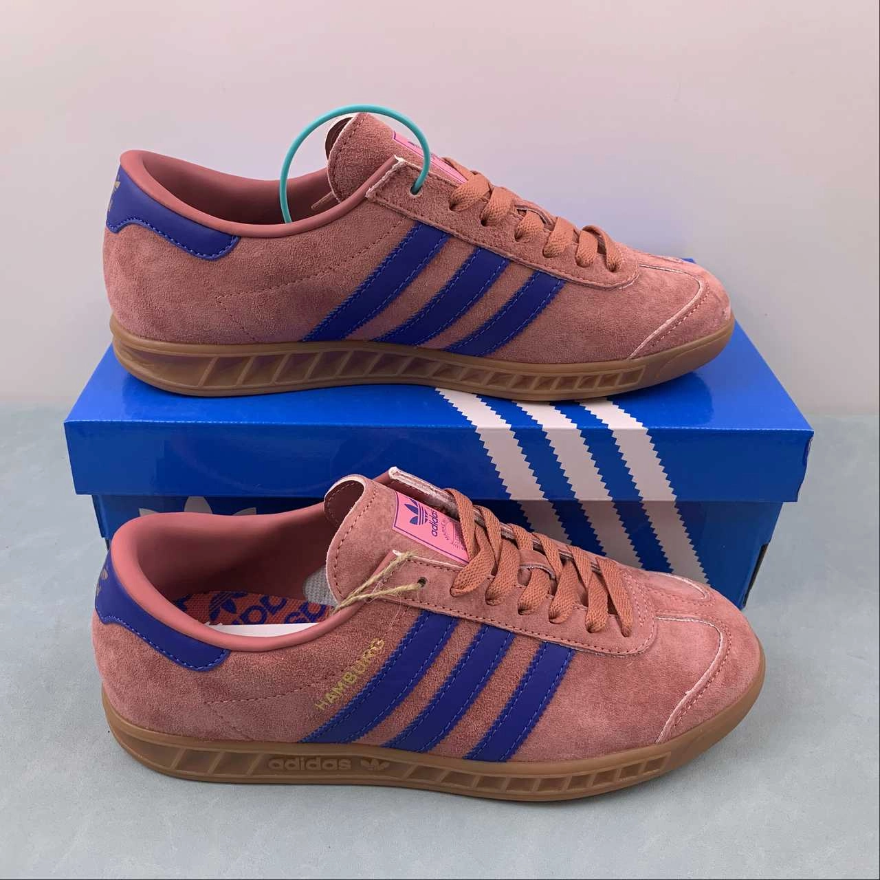 Color - coordinated Adidas Hamburg Rose Blue Gum H00446
