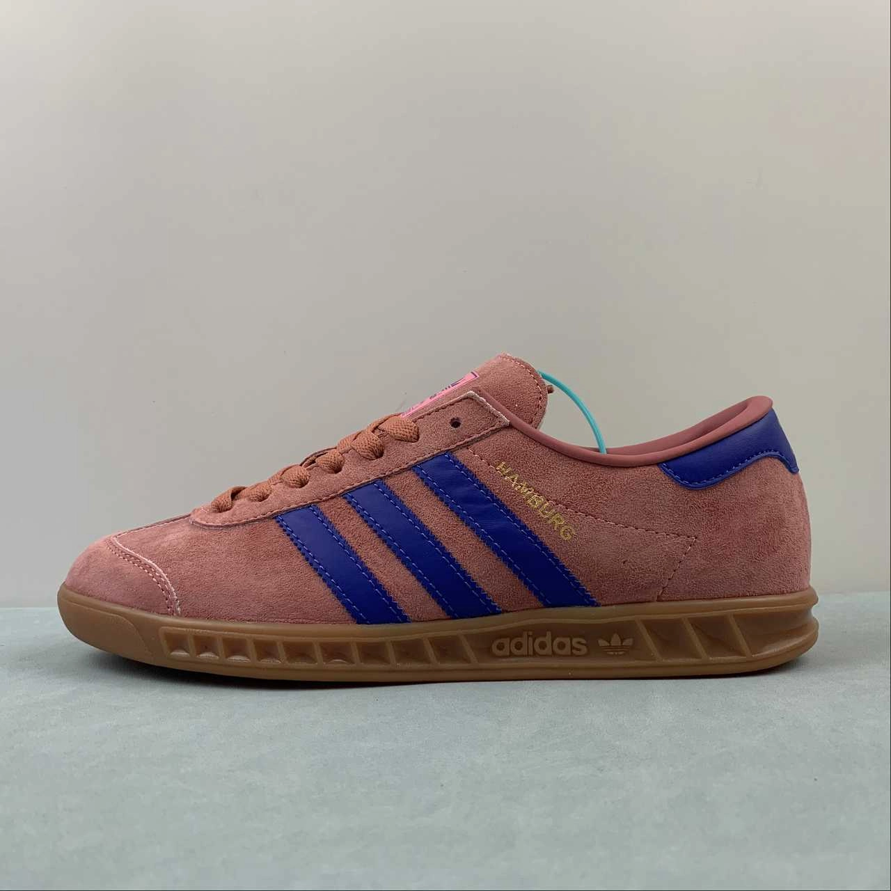 customizable - design shoes Adidas Hamburg Rose Blue Gum H00446