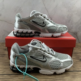 Air Zm Spiridon Cg 2 Stussy Lt Smoke Grey Metallic Silver CJ1288-001 high - performance all - terrain shoes