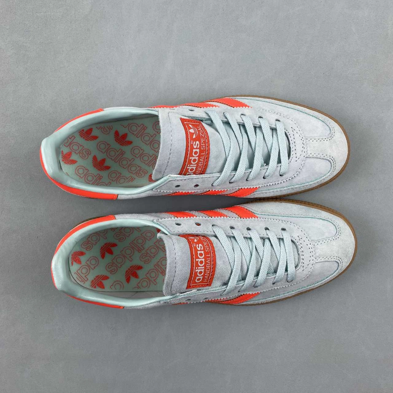 Adidas Handball Spezial Semi Flash Aqua Impact Orange Gum IH5374 Sweat - wicking hypoallergenic shoes