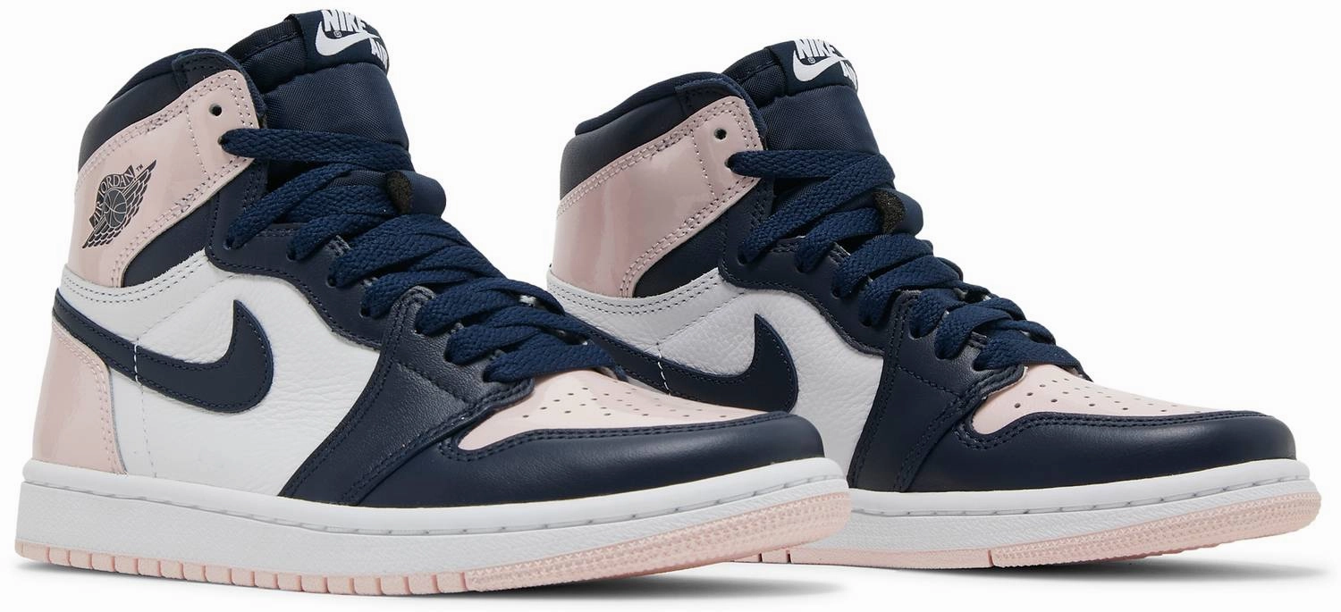 Nike Jordan 1 High Atmosphere/Bubble Gum W Rubberized Edges