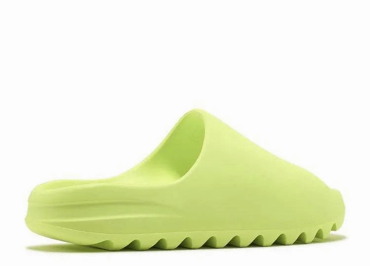 Yeezy Slide Green Glow Breathability Enhancement