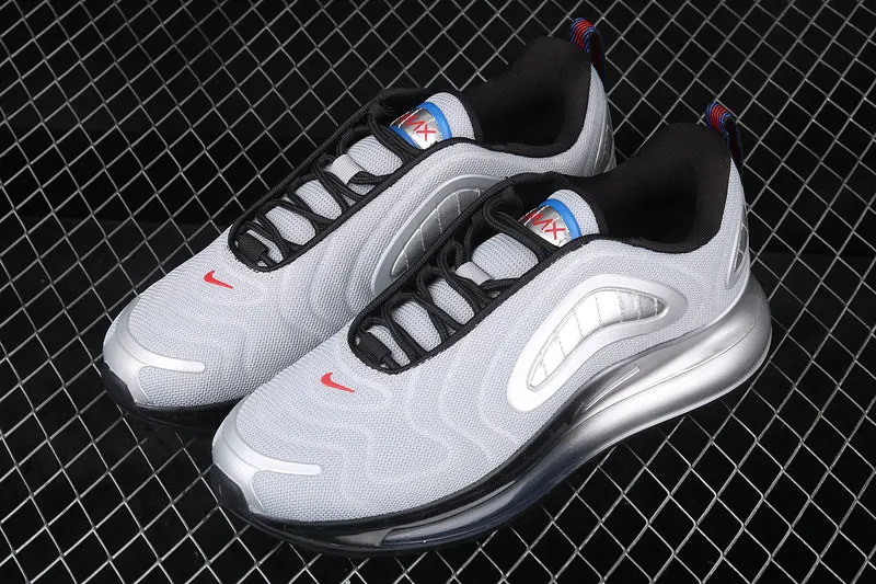 athletic clubs breathable - upper - feature shoes Air Max 720 Metallic Silver Red Blue AO2924-019