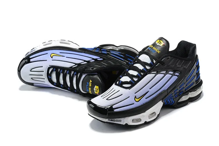 Air Max Plus 3 Black Light Blue Yellow Comfort Cushion