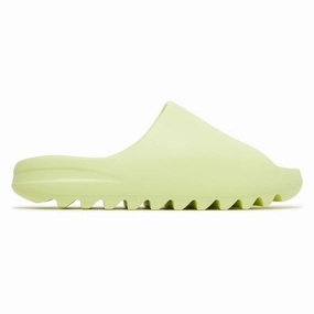 Flex grooves Light Slip Sandals Adidas Yeezy Slide Green Glow HQ6447