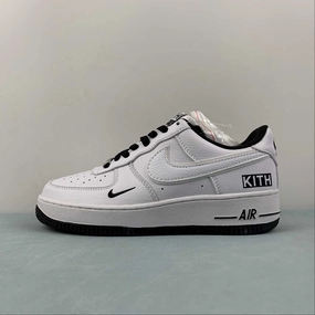 Flexible Material Abrasion resistant Kith x Air Force 1 07 Low White Black KT1659-001