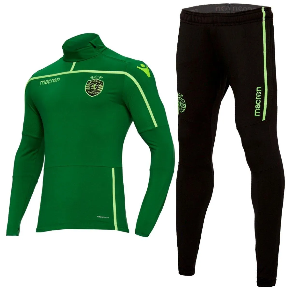 Sporting Lisbon training technical soccer tracksuit 2018/19 - Macron