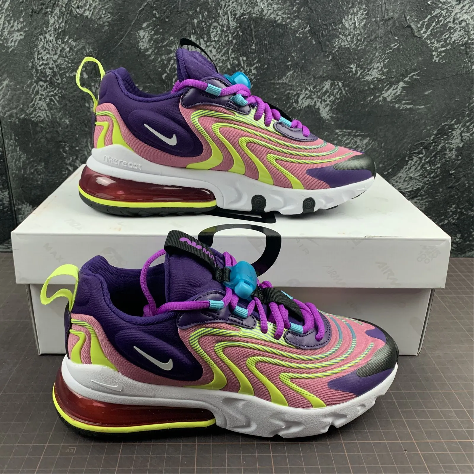 Air Max 270 React ENG Magic Flamingo White CK2595-500 fitness walk
