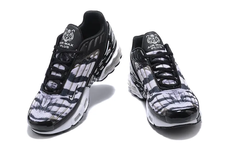 Air Max Plus 3 Black White Tiger Grey HM0992-200 sand - running shoes easy - to - maintain shoes
