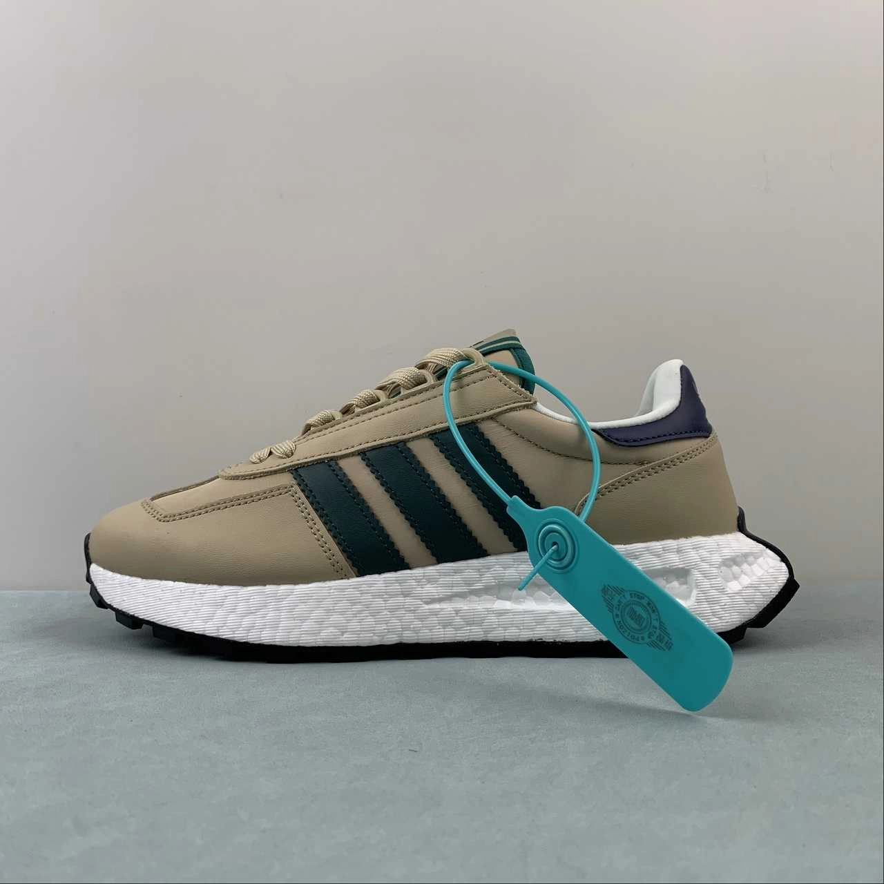 canvas running gear Adidas Retropy E5 Wonder Beige Collegiate Green Dark Blue IG9992