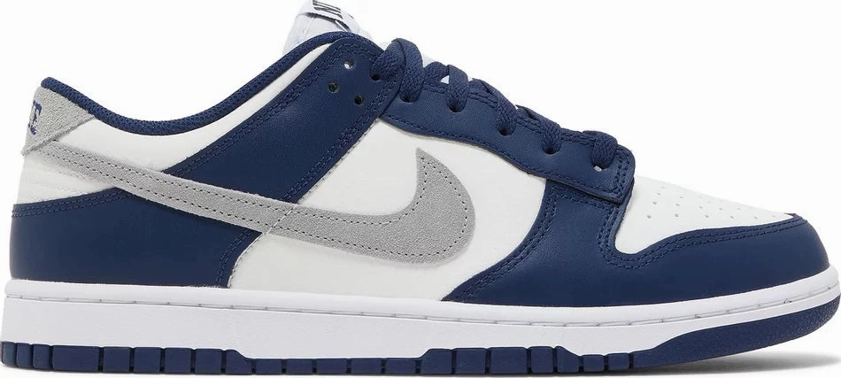 No Laces Nike Dunk Low Midnight Navy