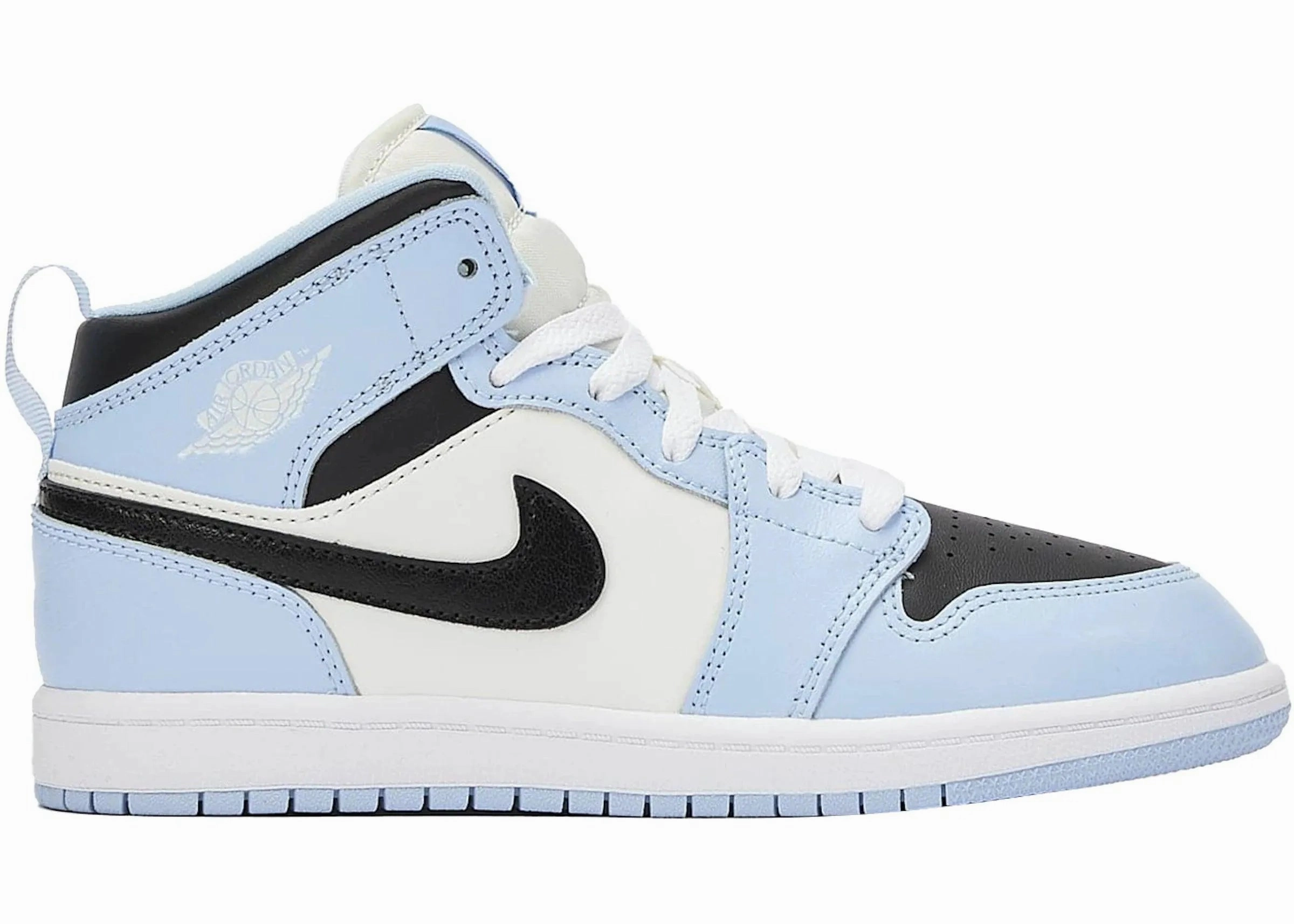 Pressure Dispersion Anti Slip Laces Air Jordan 1 Mid Ice Blue (PS)