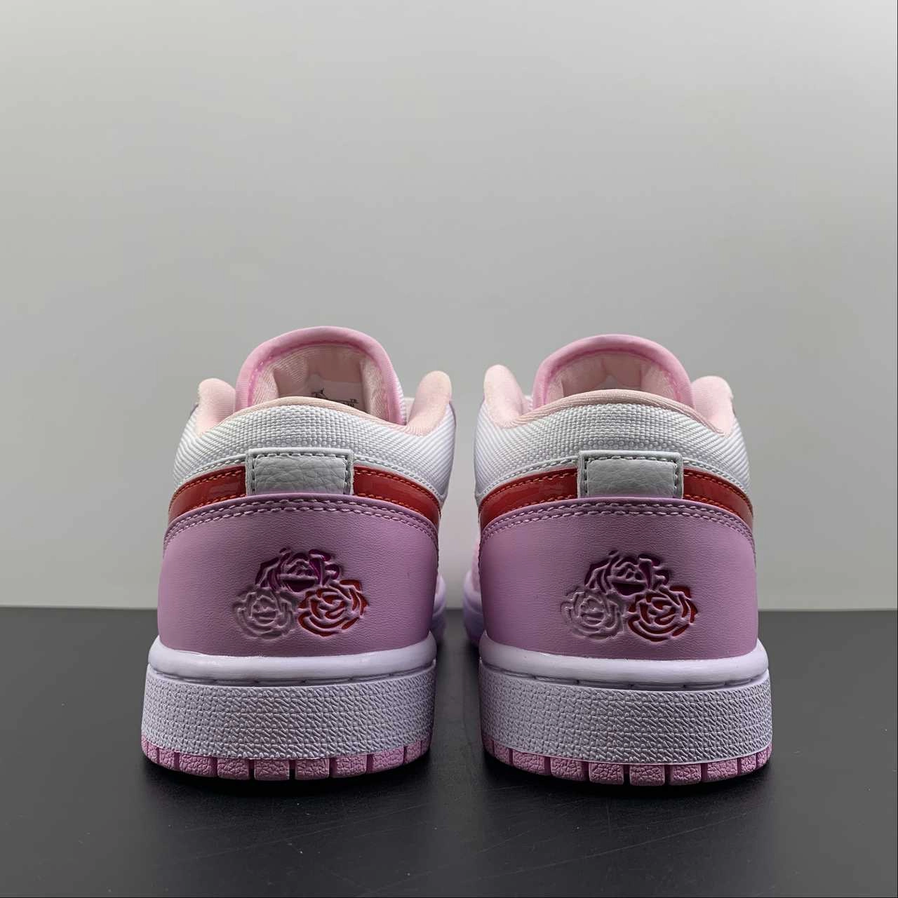 Air Jordan 1 Low ??Valentines Day?? Pink and Purple DR0758-170 Compact Build Street Chic