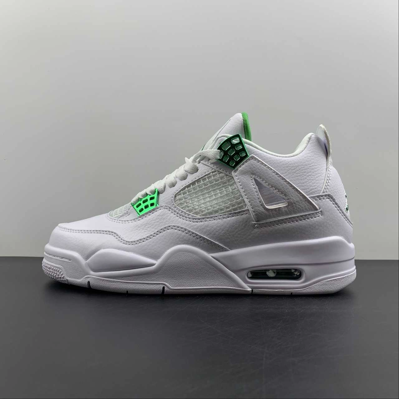 Air Jordan 4 Retro White Metallic Green Thermoplastic Unit