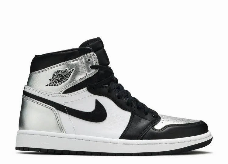 Air Jordan 1 High Silver Toe (W) Abrasion Resistant Guardrails Urban Training