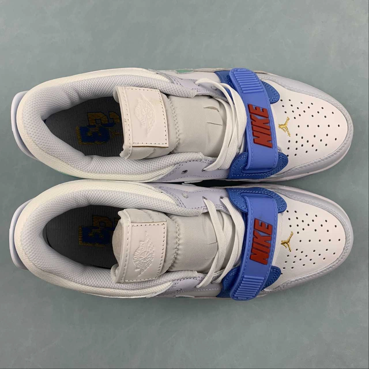 Dynamic Propulsion Plate Dual Density Foam Layer Air Jordan Legacy 312 Low White Aqua Red FN8896-131