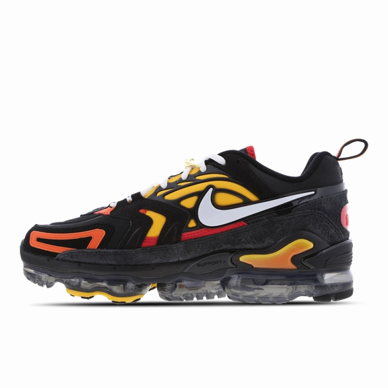 Air VaporMax Evo Black Red Orange DB0159-001 Rubber Outsole Shock Resistance