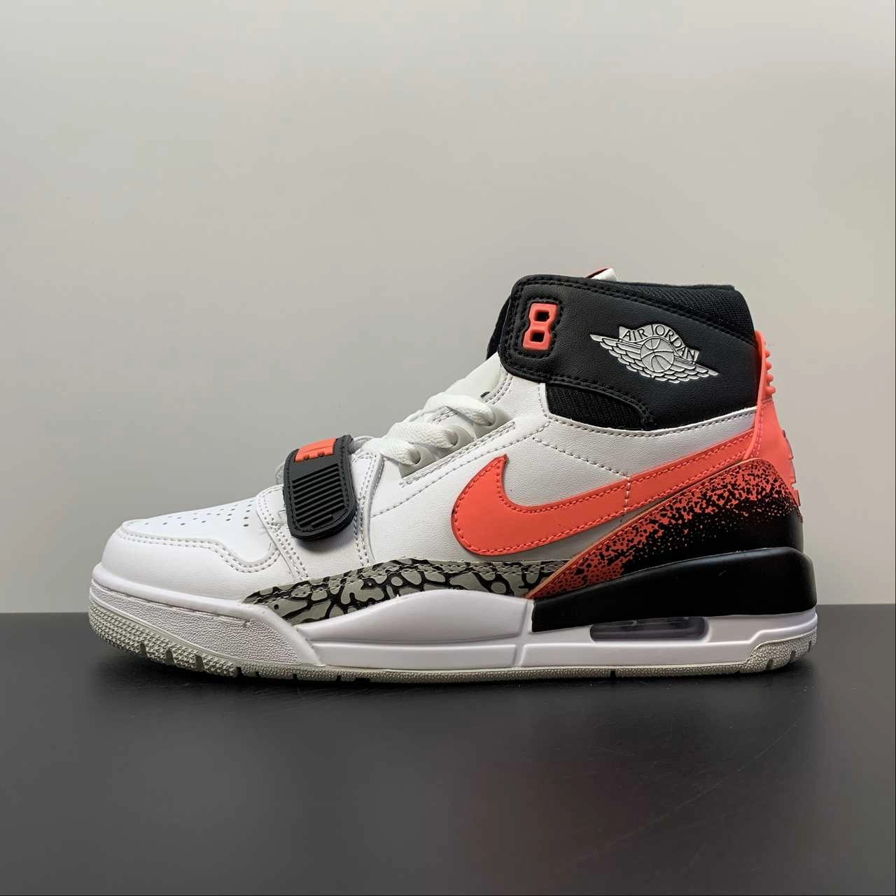 Breath Ready Upper Hexagonal Traction Nubs Air Jordan Legacy 312 High Tech Challenge 2 Hot Lava Black Zen Grey AQ4160-108