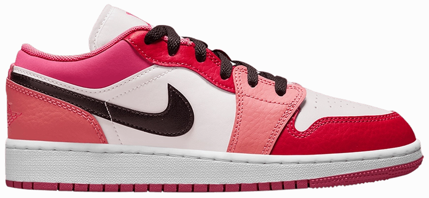 Performance Sole Nike Jordan 1 Low Rush Pink/White Pinksicle GS